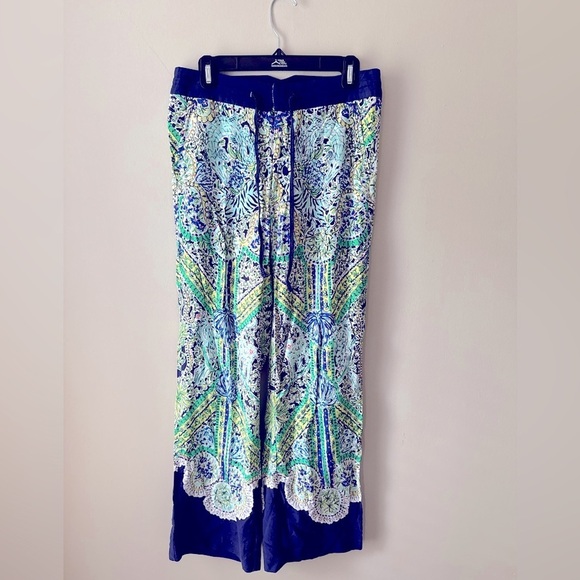 Lilly Pulitzer Pants - Lilly Pulitzer Wide Leg Drawstring Floral Paisley Pants qWomen's Size XS
